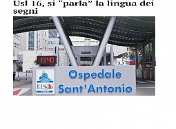 ULSS 16, si "parla" la lingua dei segni